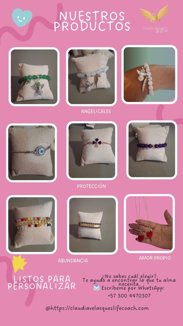 Pulseras energéticas personalizables